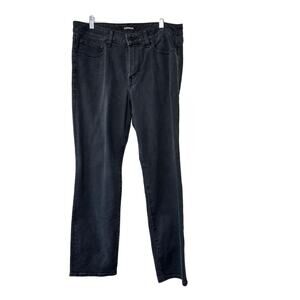Express Washed-Out Black Relaxed Straight Fit Jeans Men's 32x30